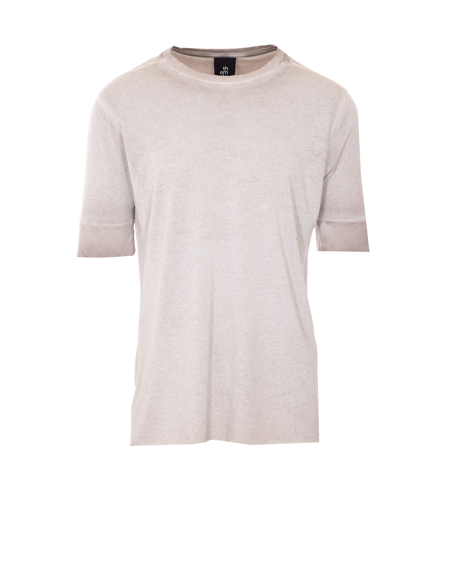 Thom Krom T-shirts and Polos Grey Cotton