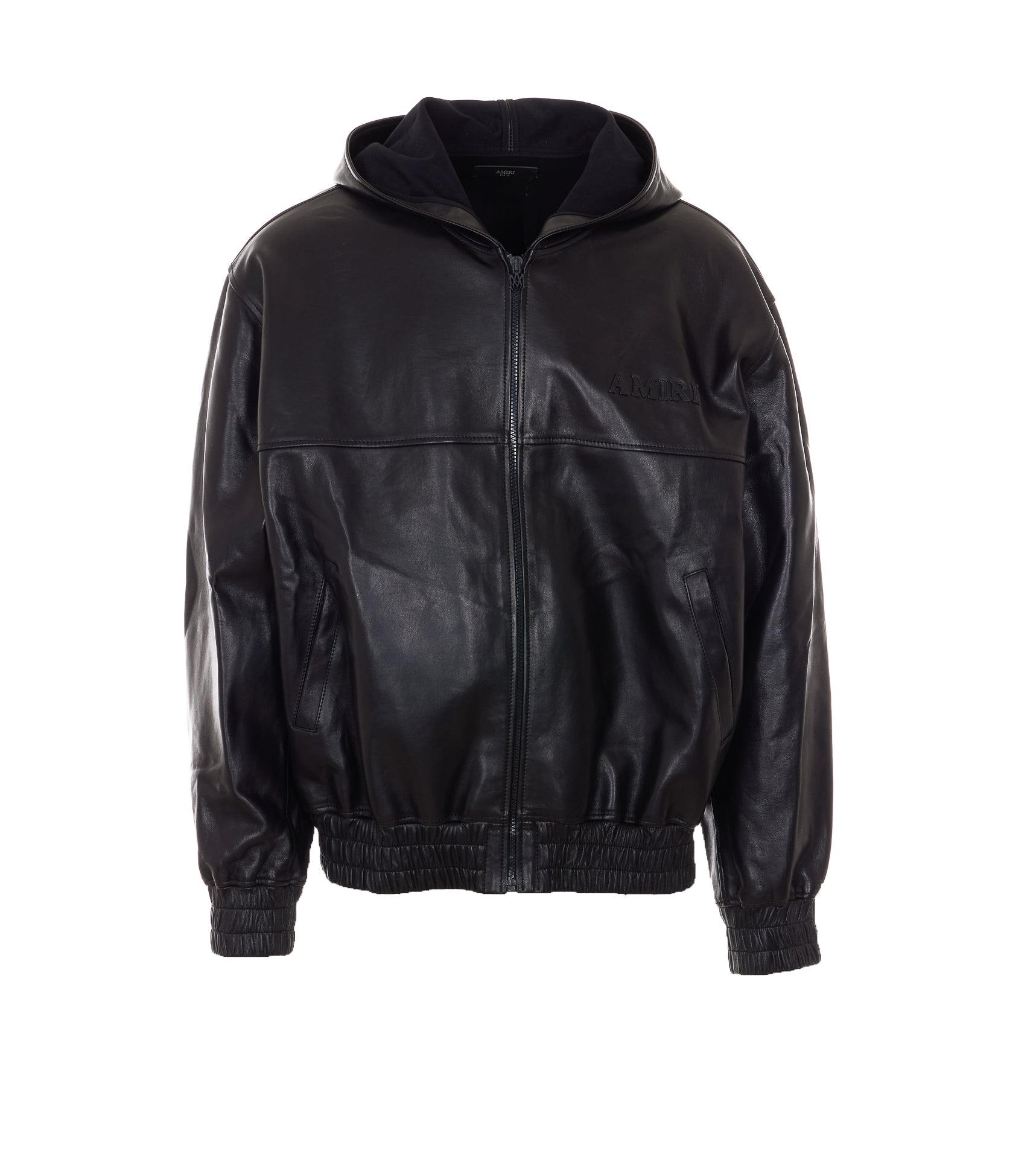 Amiri Sweaters Black Lamb Leather