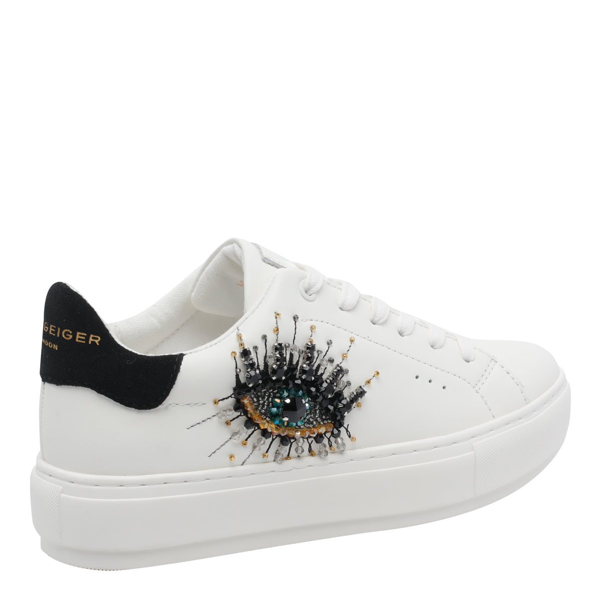 Kurt Geiger Sneakers White Calf Leather/rubber Sole