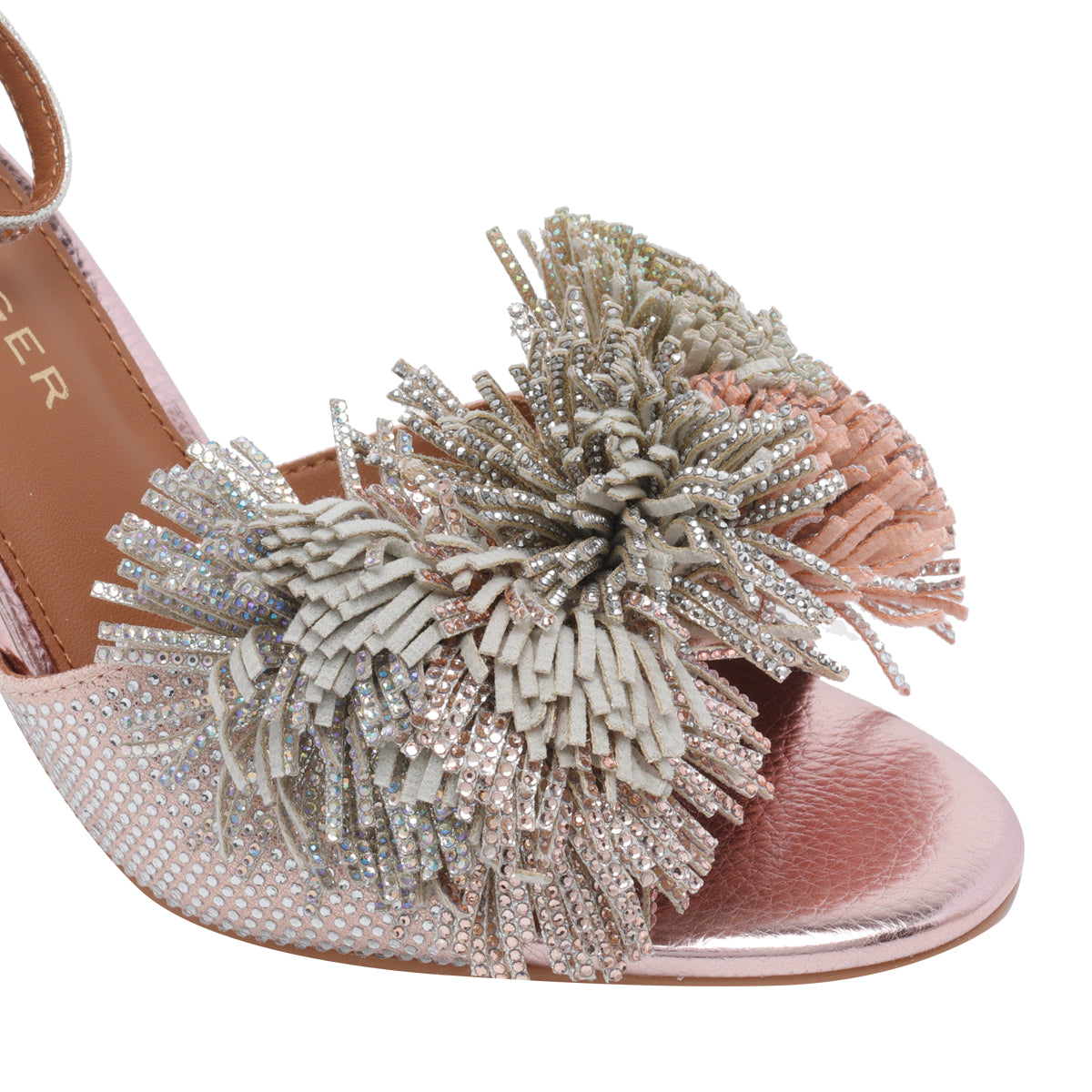 Kurt Geiger With Heel Pink Fabric/rubber Sole