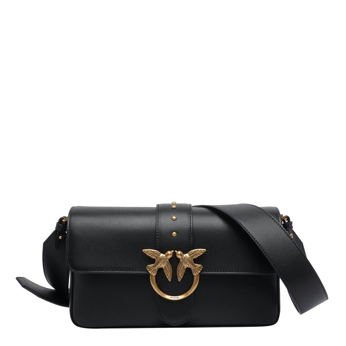 Pinko Bags Black Calf Leather