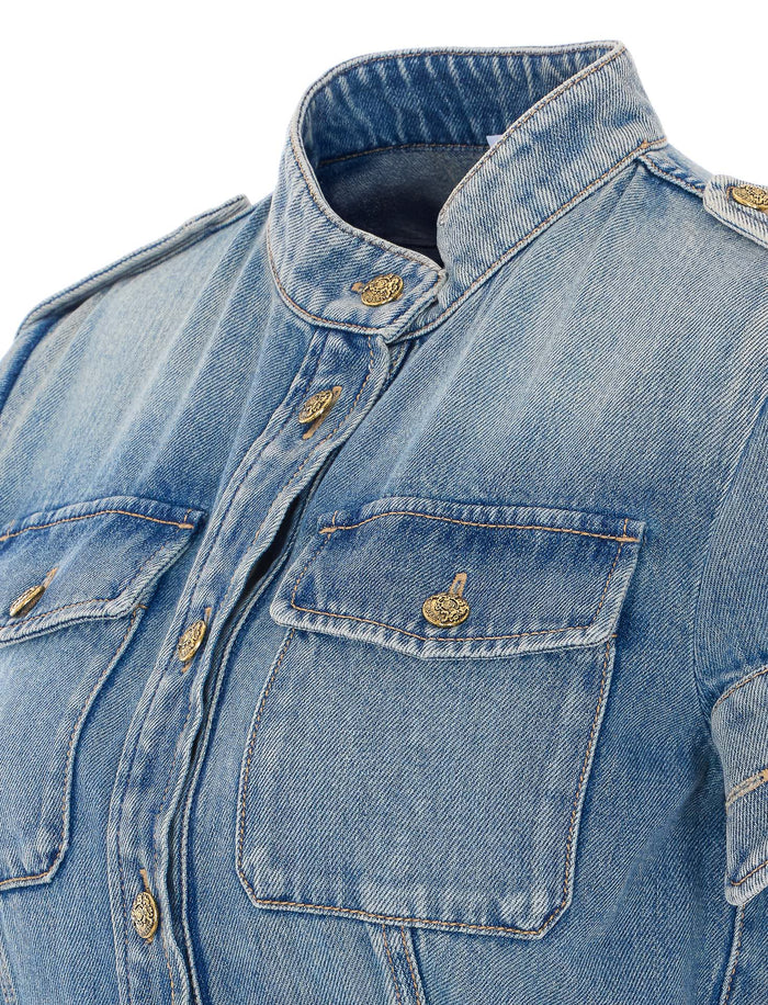 Alexander McQueen Dresses Blue Cotton