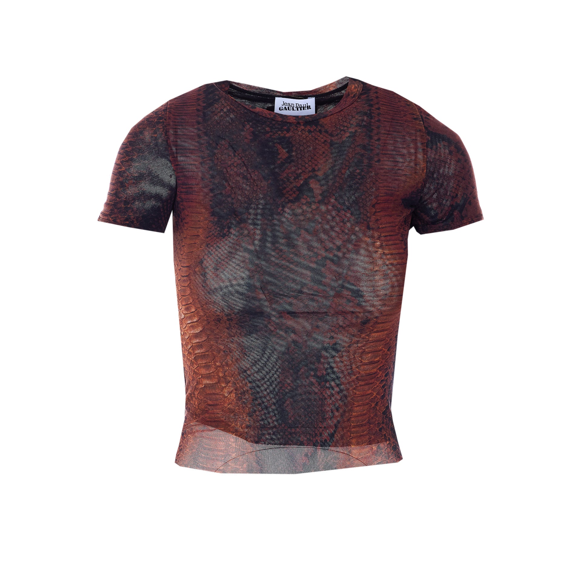 JEAN PAUL GAULTIER T-shirts and Polos Brown Polyamide