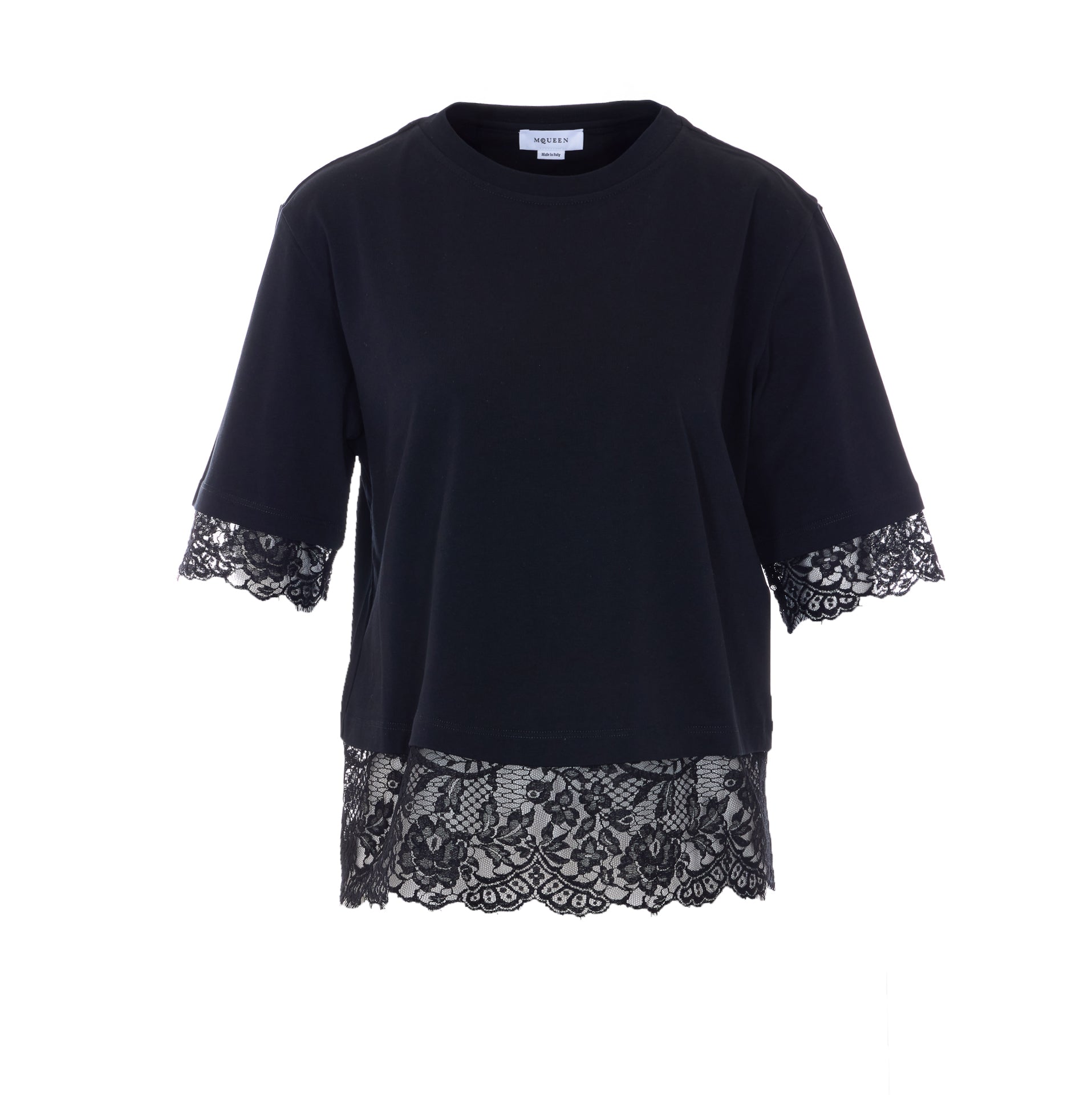 Alexander McQueen T-shirts and Polos Black Cotton