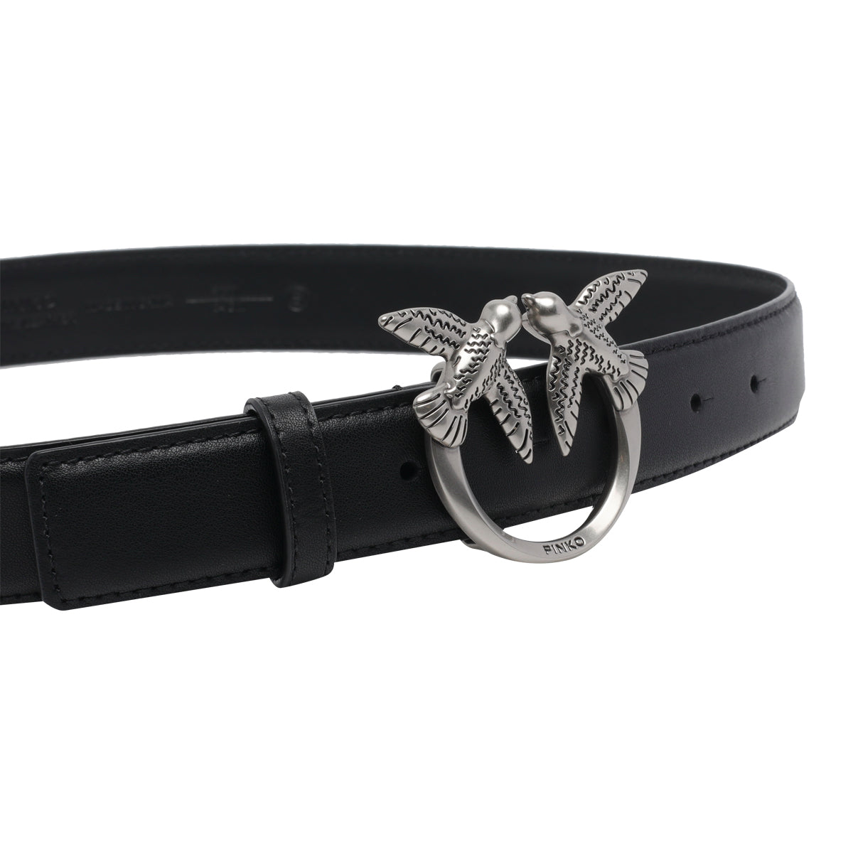 Pinko Belts Black Calf Leather