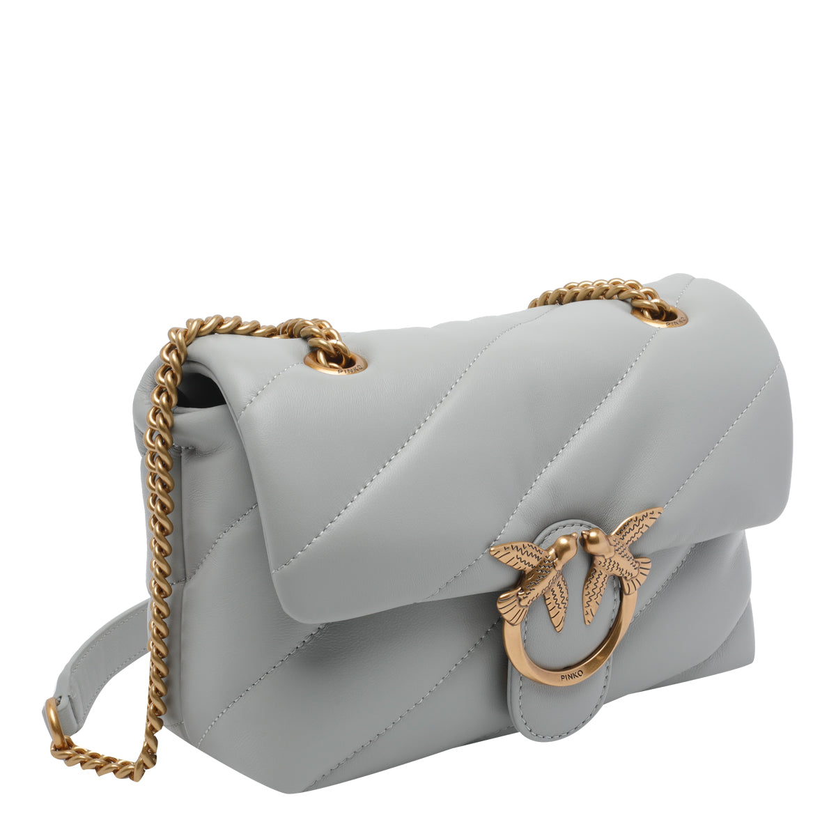 Pinko Bags Grey Sheep Leather