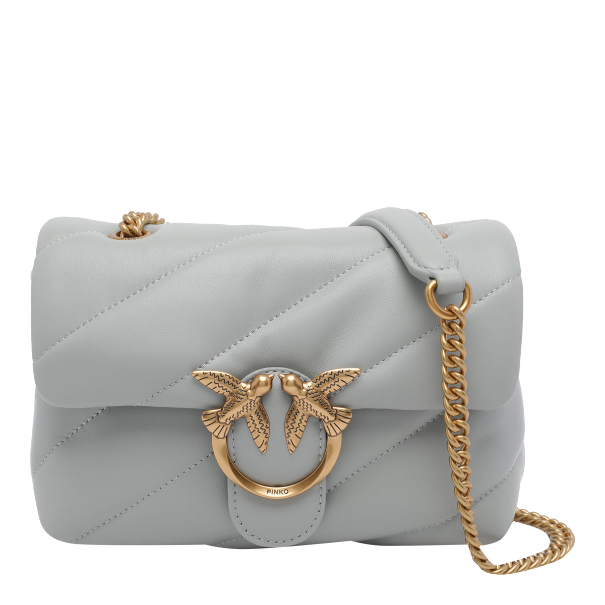 Pinko Bags Grey Sheep Leather