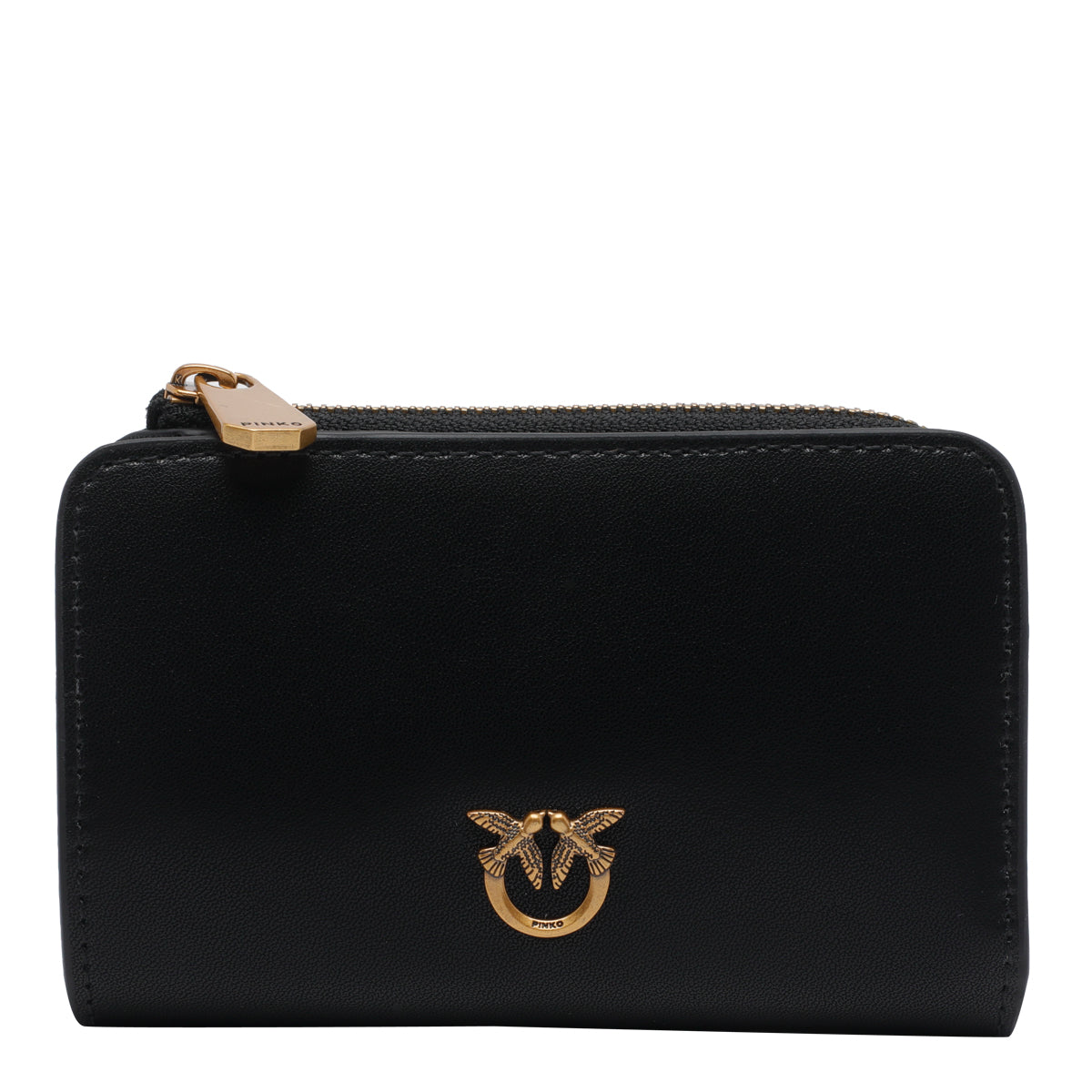 Pinko Wallets Black Calf Leather
