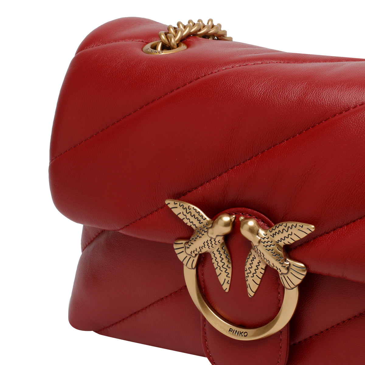 Pinko Bags Red Sheep Leather