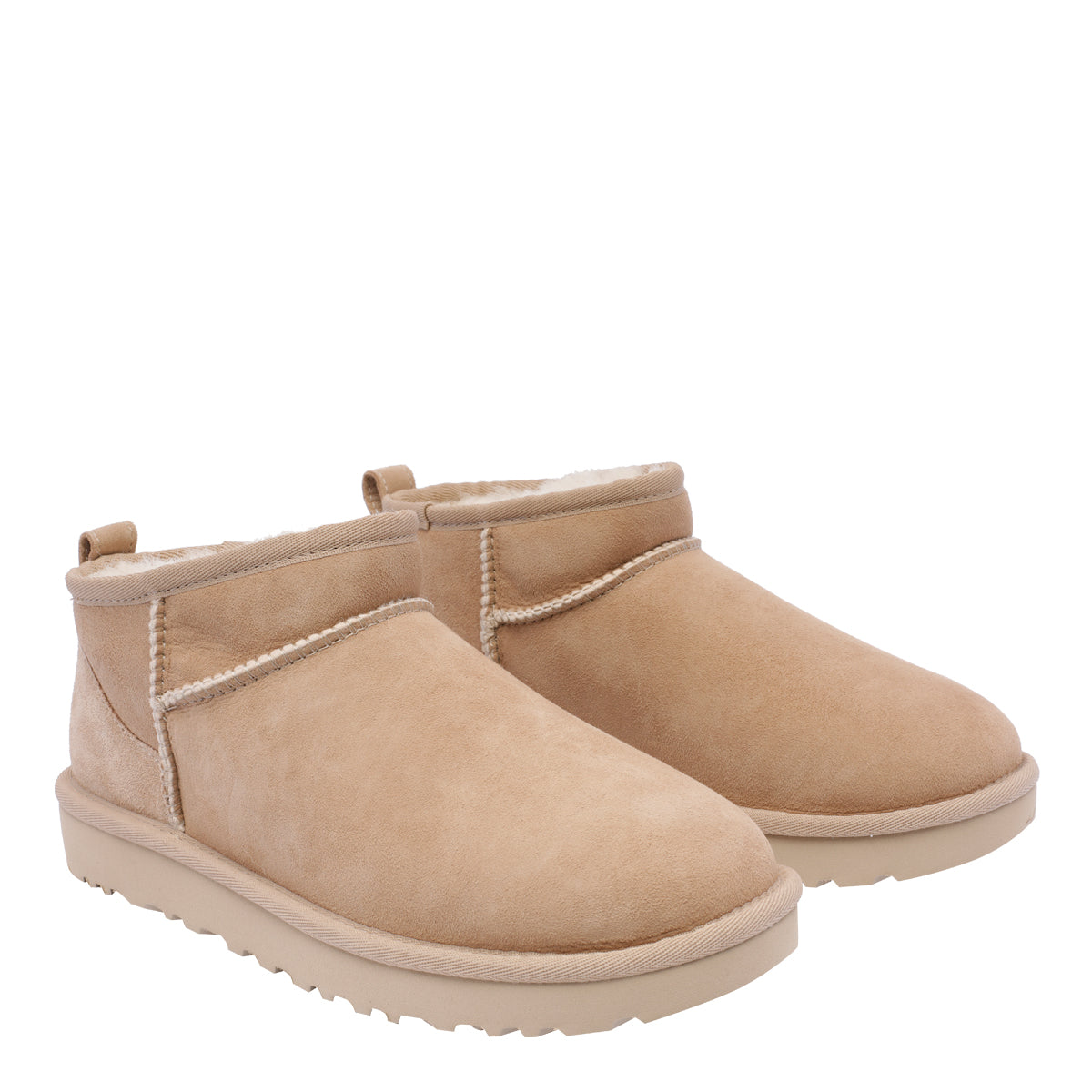 UGG Boots Beige Suede Leather/rubber Sole