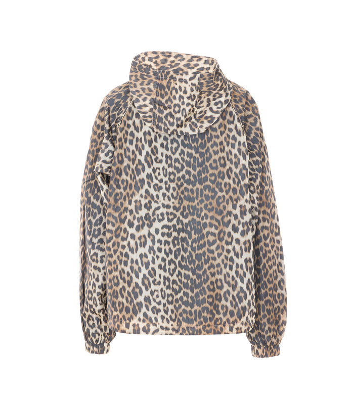 GANNI Jackets Brown Nylon