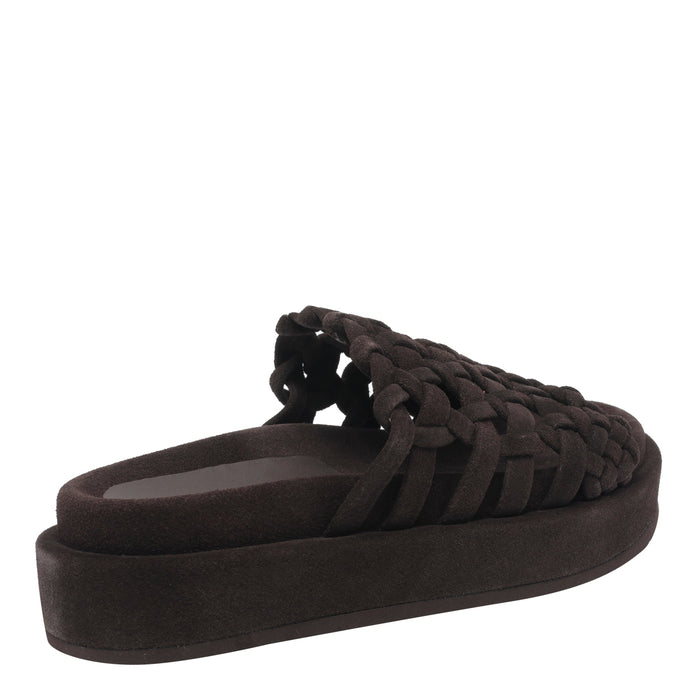 Paloma Barcelò Sandals Brown Suede / Rubber Sole
