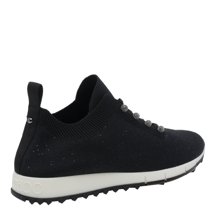 Jimmy Choo Sneakers Black Fabric/rubber Sole