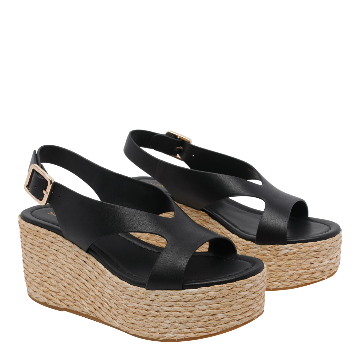 Paloma Barcelò Sandals Black Calf Leather/rubber Sole