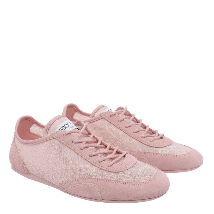 Jimmy Choo Sneakers Pink Fabric/rubber Sole