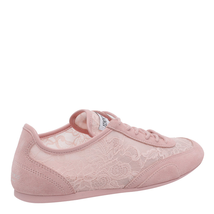 Jimmy Choo Sneakers Pink Fabric/rubber Sole