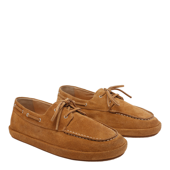 Marsell Flat shoes Beige Suede Leather/rubber Sole