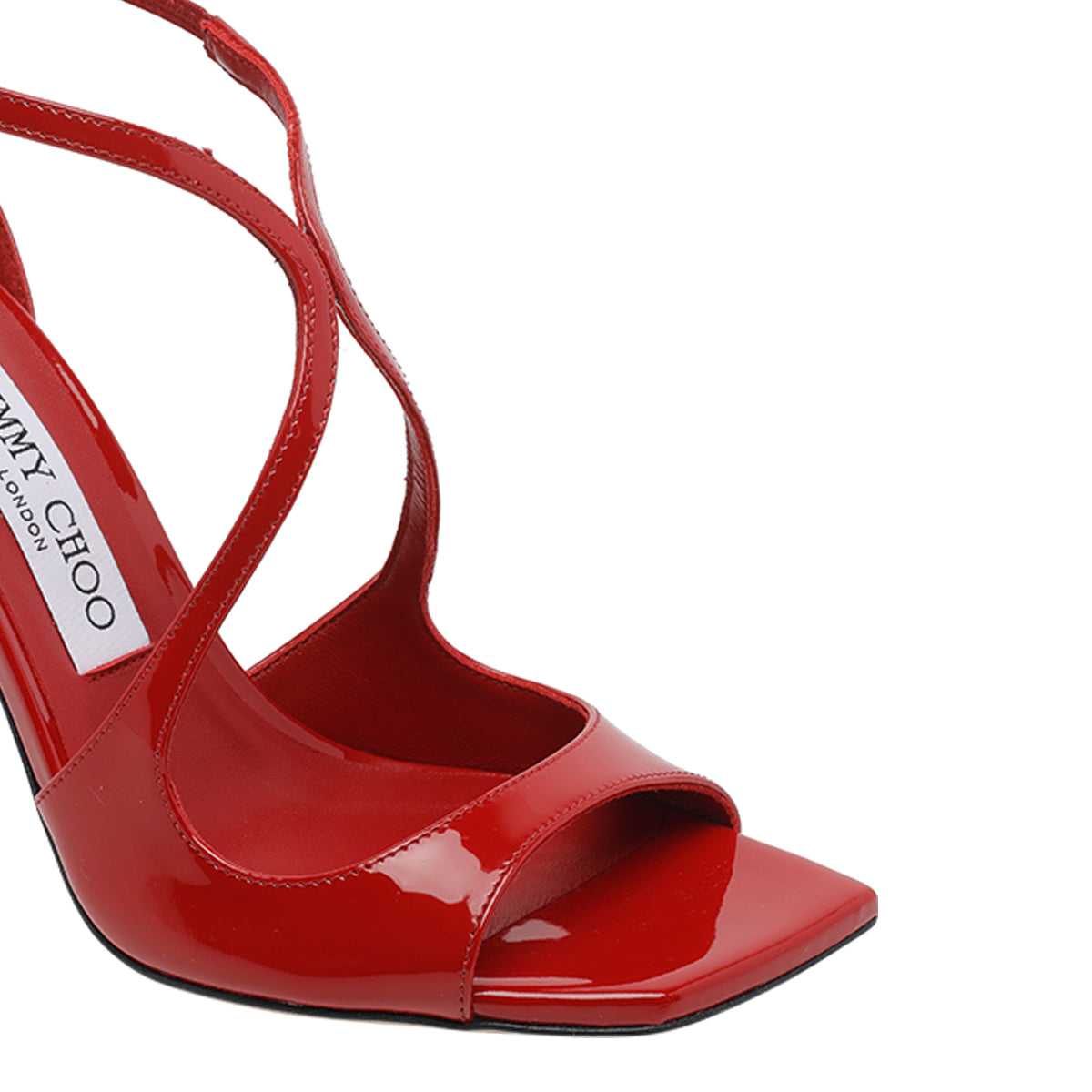 Jimmy Choo With Heel Red Patent Leather/leather Sole