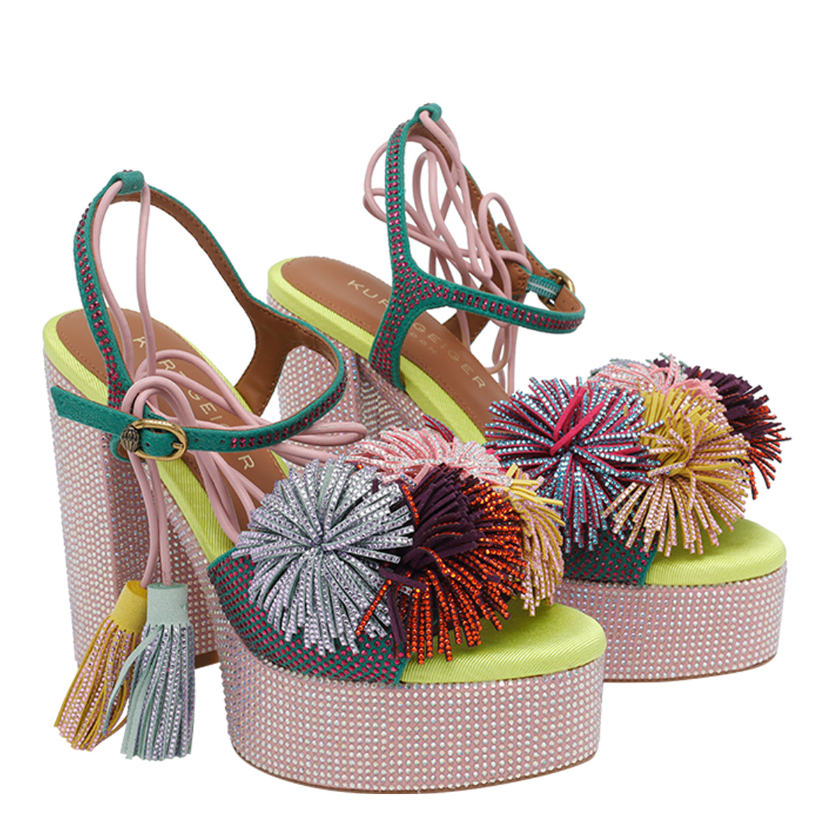 Kurt Geiger With Heel MultiColour Fabric And Strass/rubber Sole
