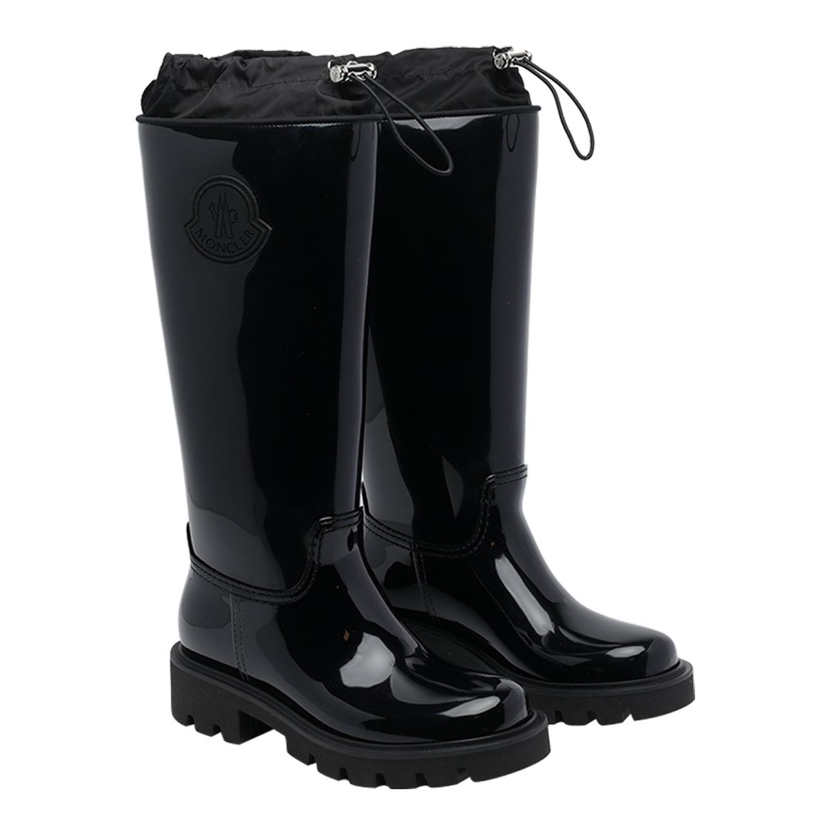 Moncler Boots Black Pvc/rubber Sole