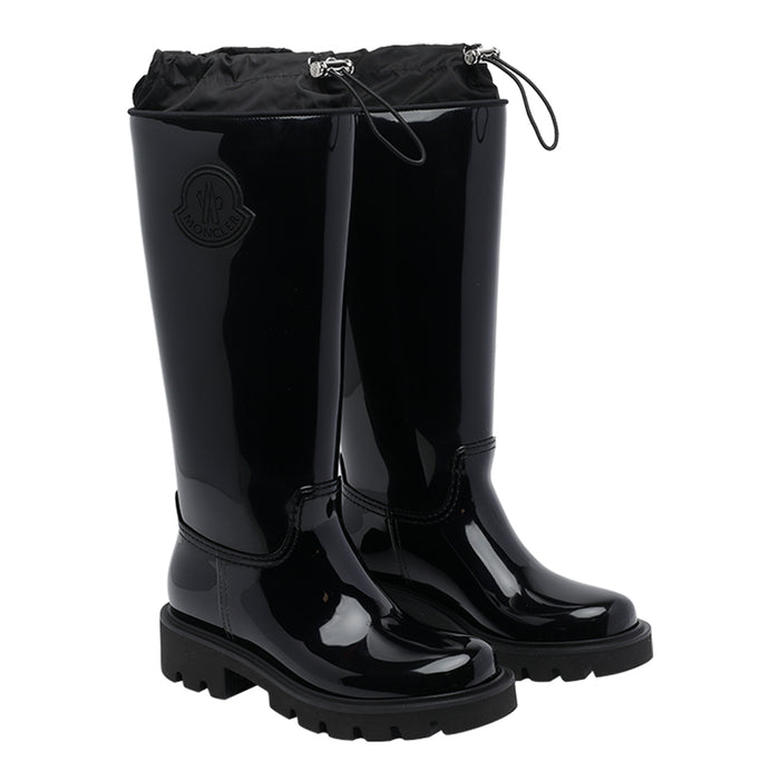 Moncler Boots Black Pvc/rubber Sole