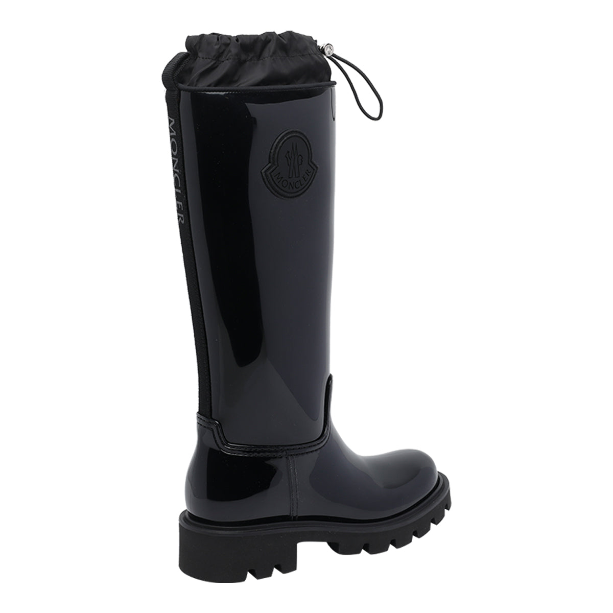 Moncler Boots Black Pvc/rubber Sole