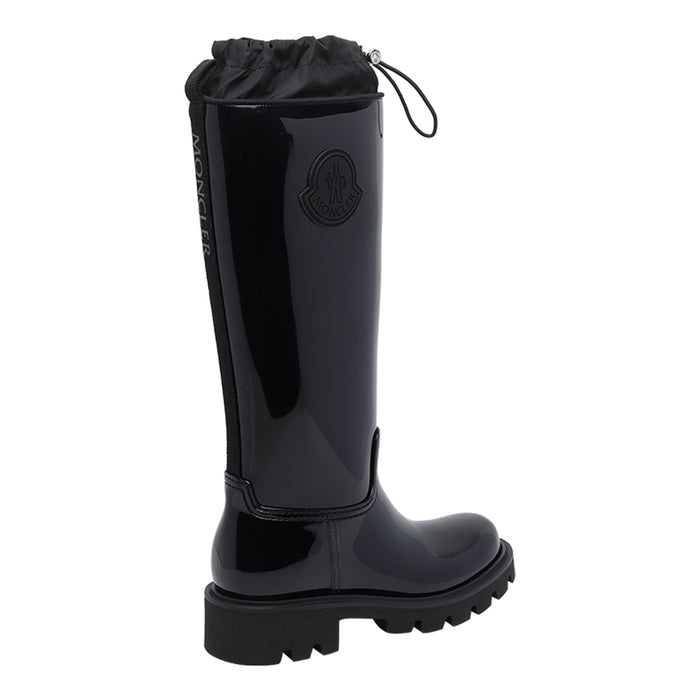 Moncler Boots Black Pvc/rubber Sole