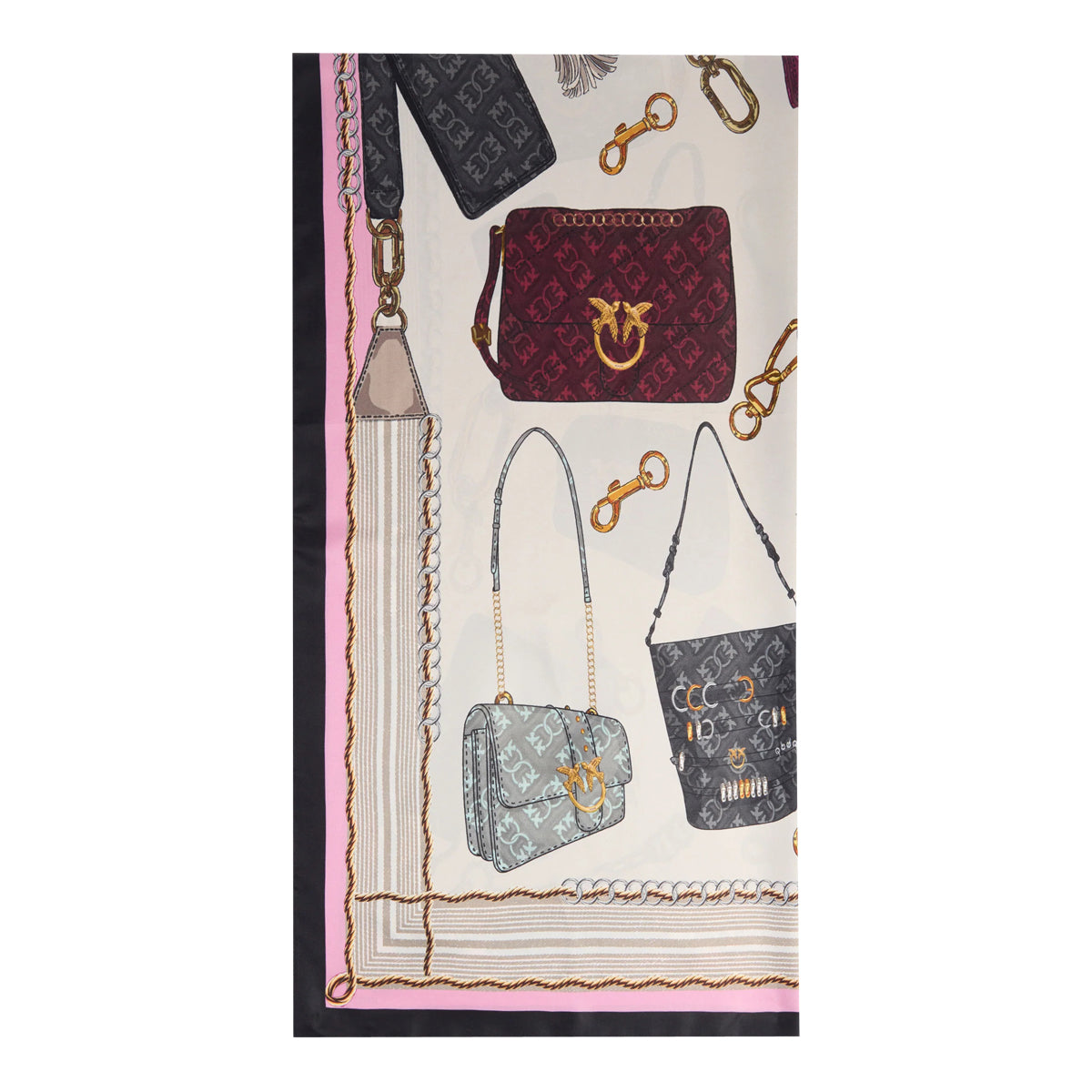 Pinko Scarfs Multicolour Viscose Silk