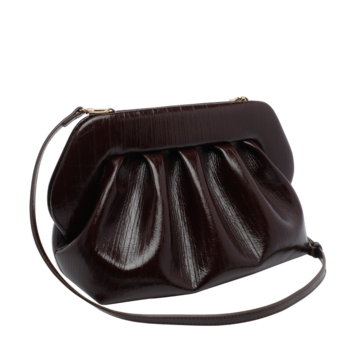 The Moire Bags Brown Vegan Leather