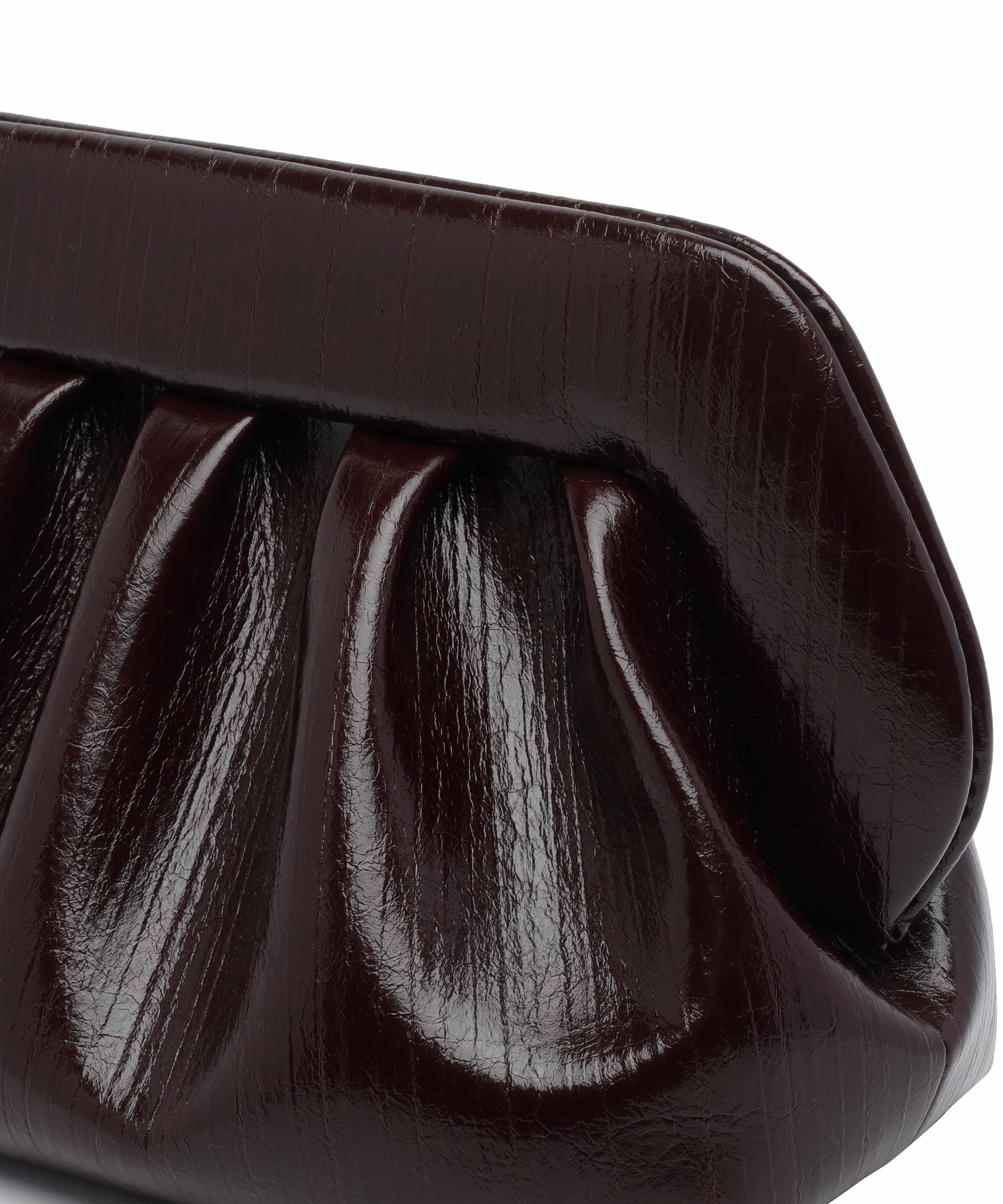 The Moire Bags Brown Vegan Leather