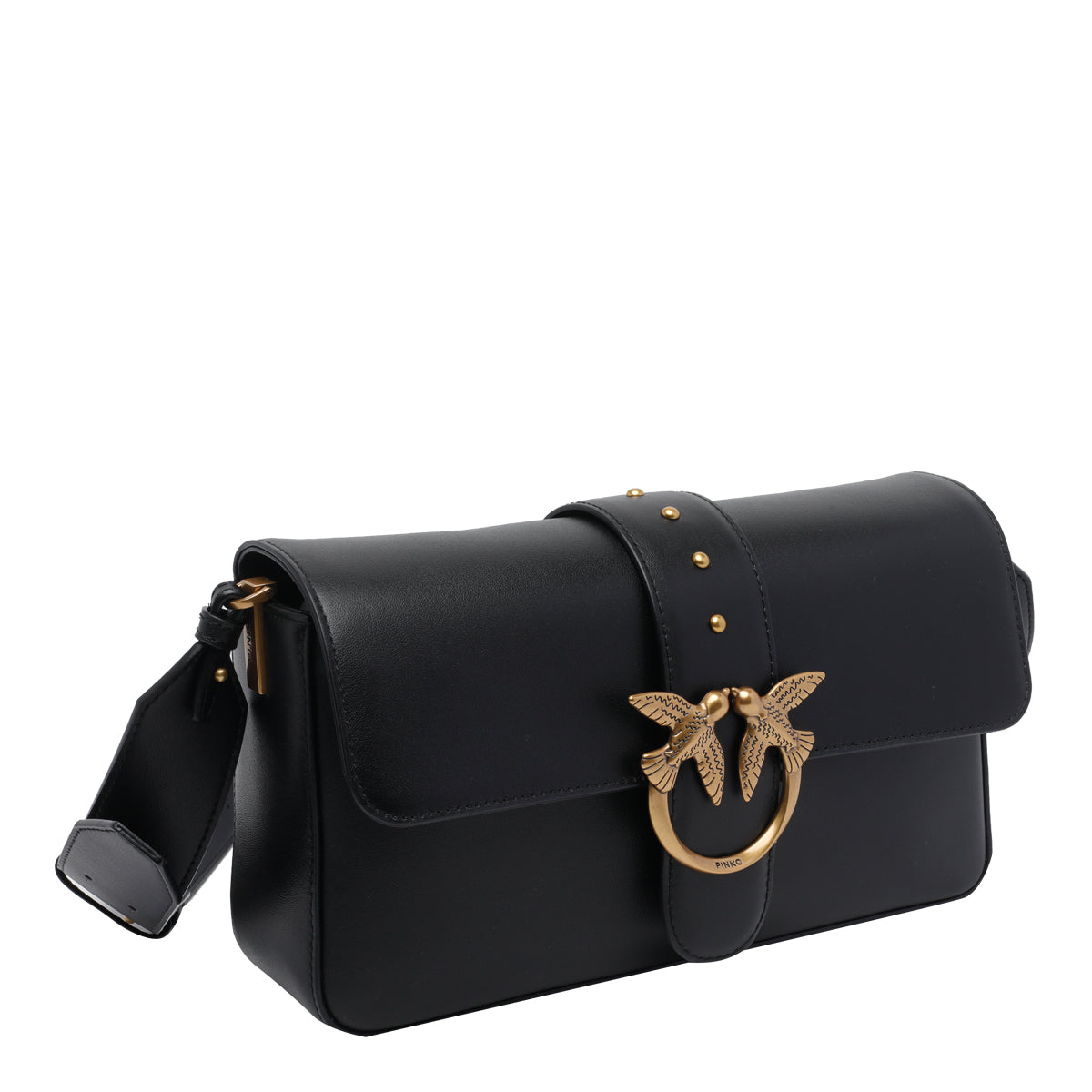 Pinko Bags Black Calf Leather