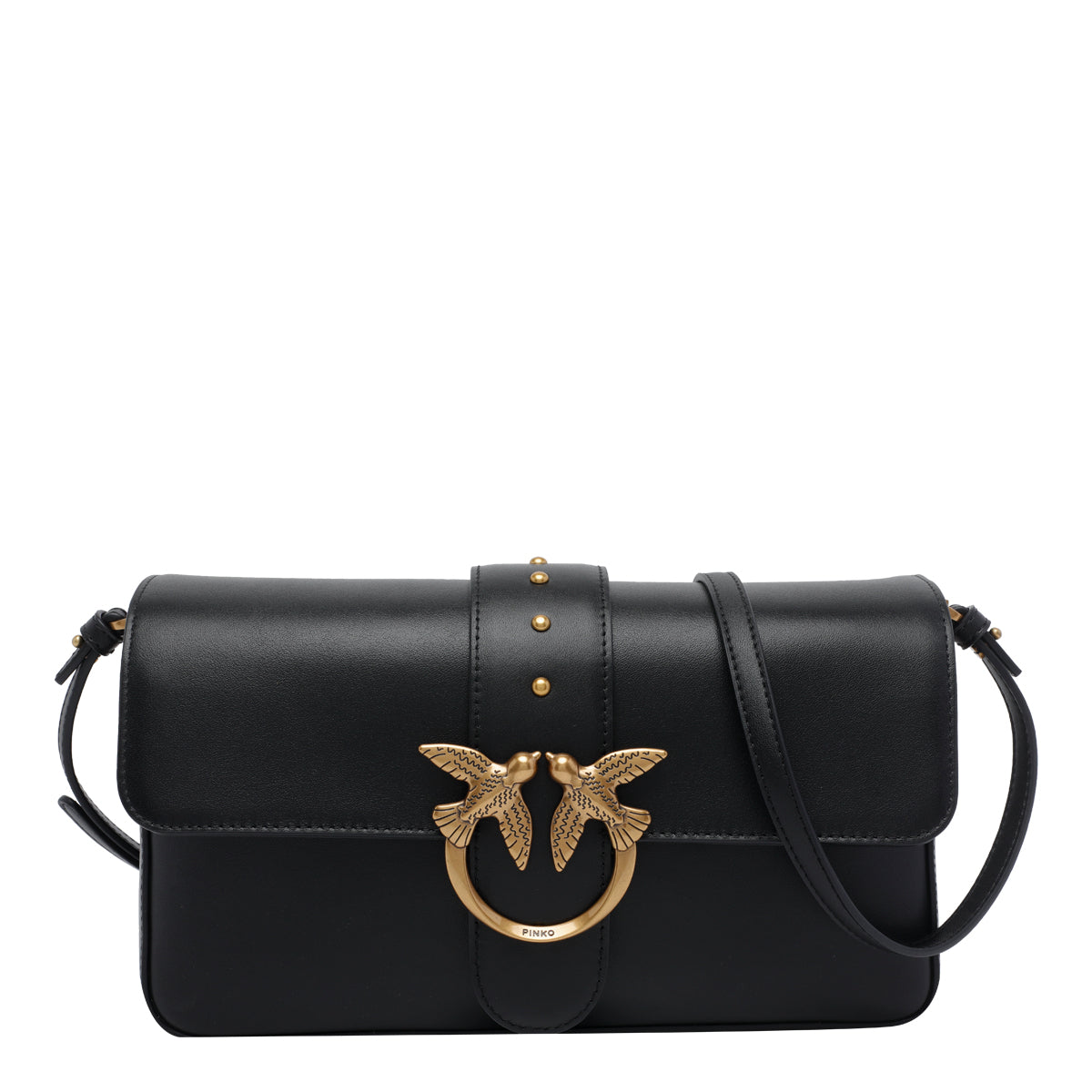 Pinko Bags Black Calf Leather