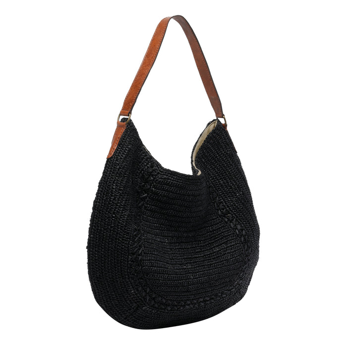 IBELIV Bags Black Raffia