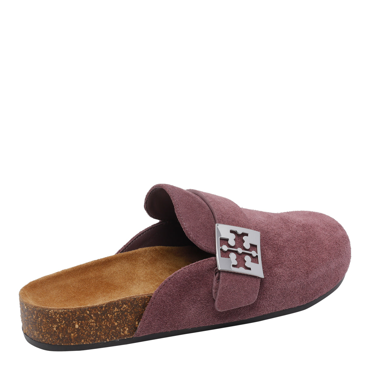 Tory Burch Sandals Purple Suede Leather/rubber Sole