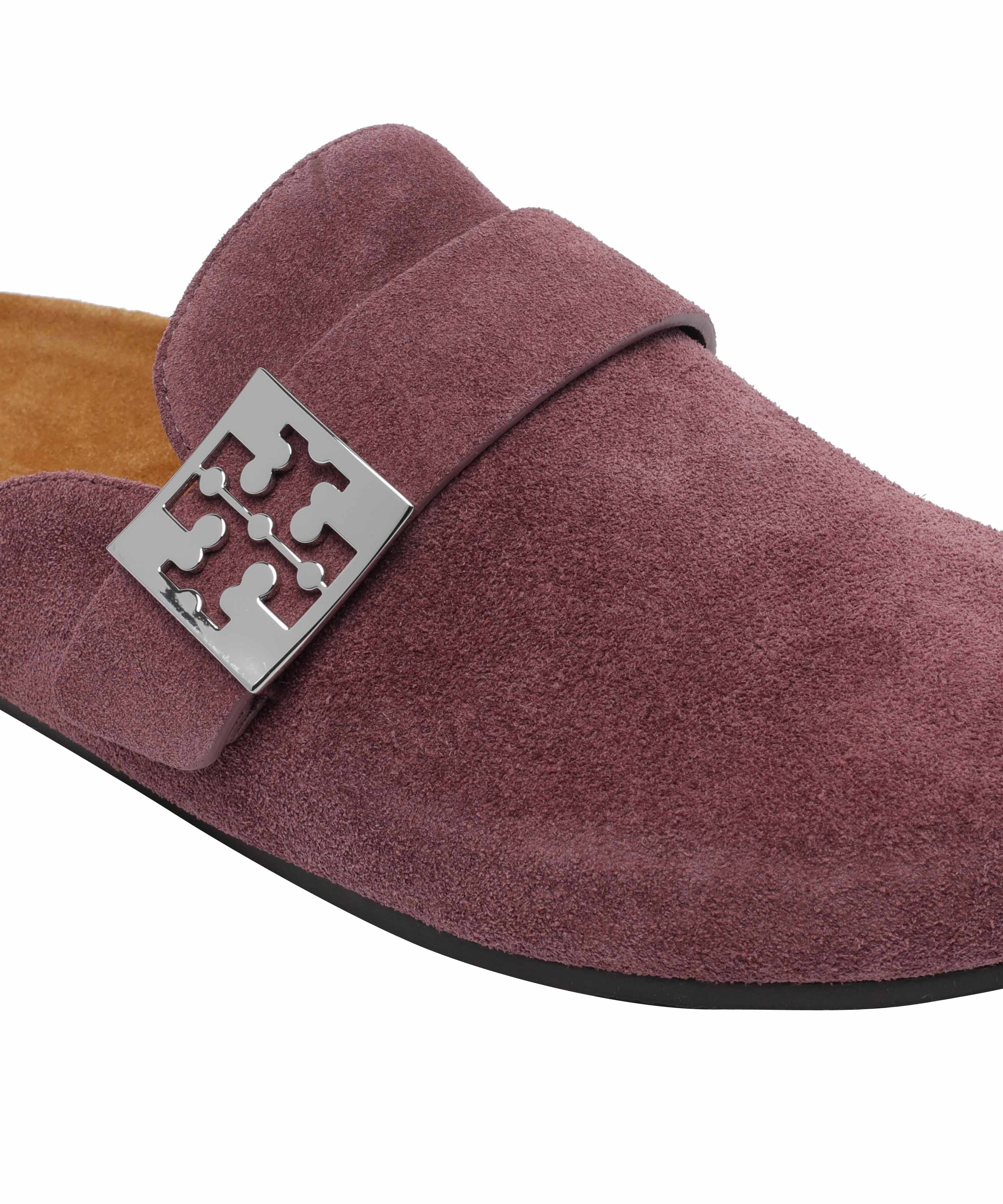 Tory Burch Sandals Purple Suede Leather/rubber Sole