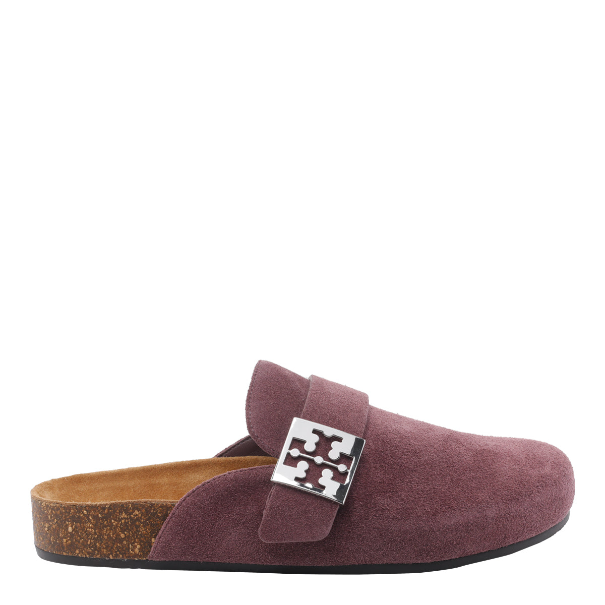Tory Burch Sandals Purple Suede Leather/rubber Sole