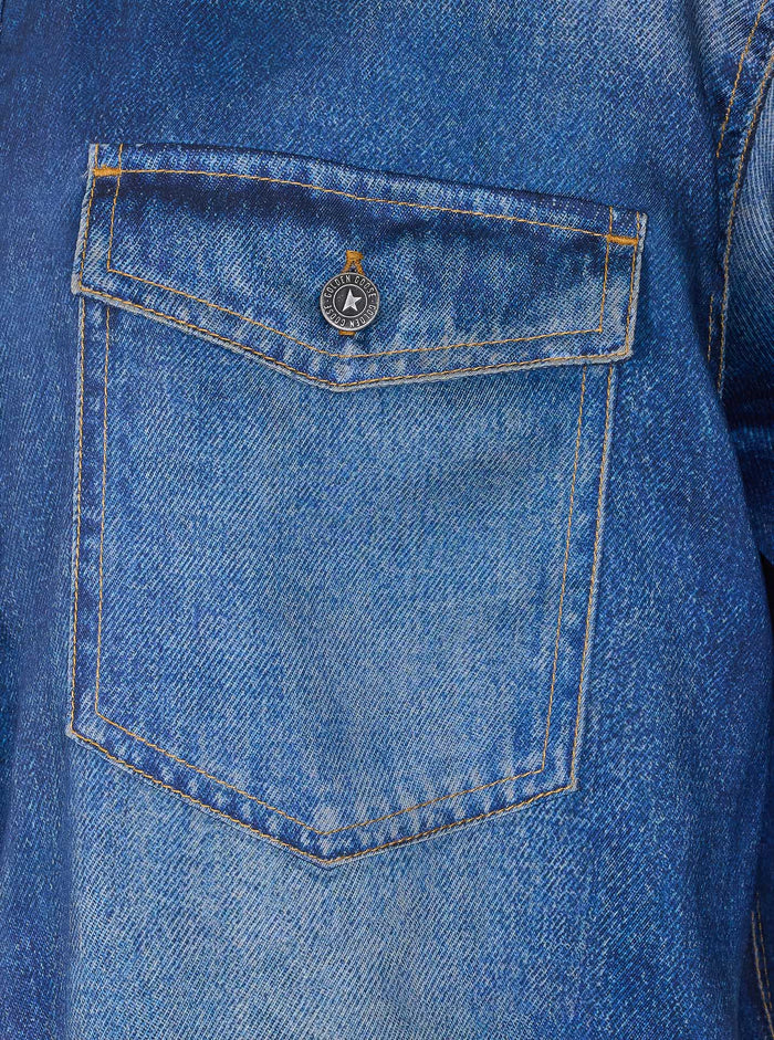 Golden Goose Shirts Blue Polyester