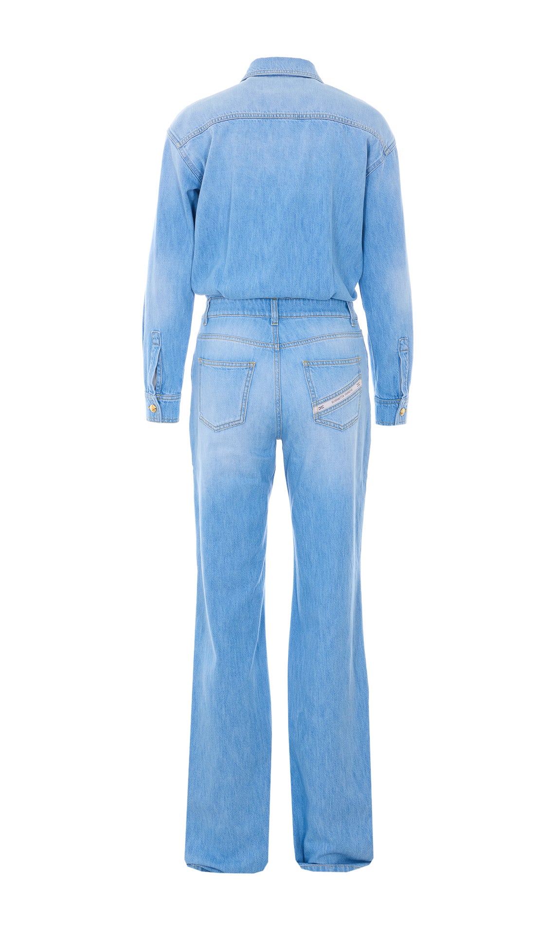 Elisabetta Franchi Trousers Blue Cotton
