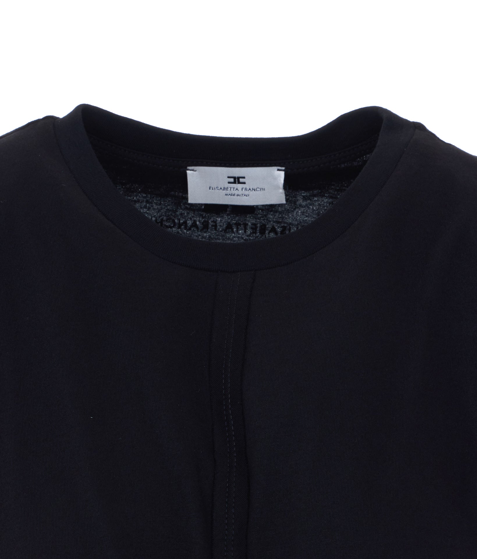 Elisabetta Franchi T-Shirts And Polos Black Cotton