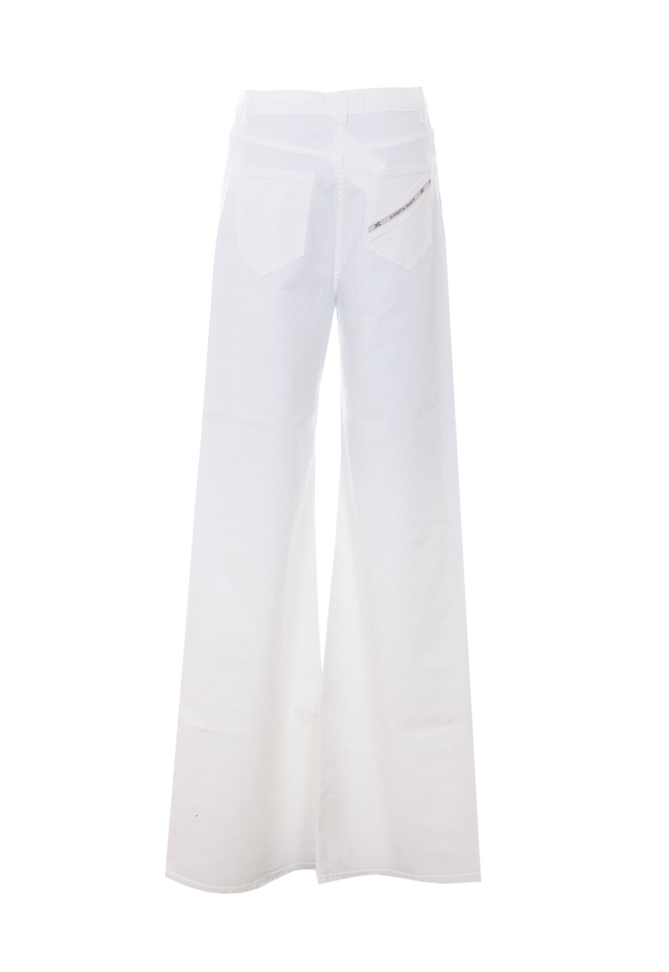 Elisabetta Franchi Trousers White Cotton