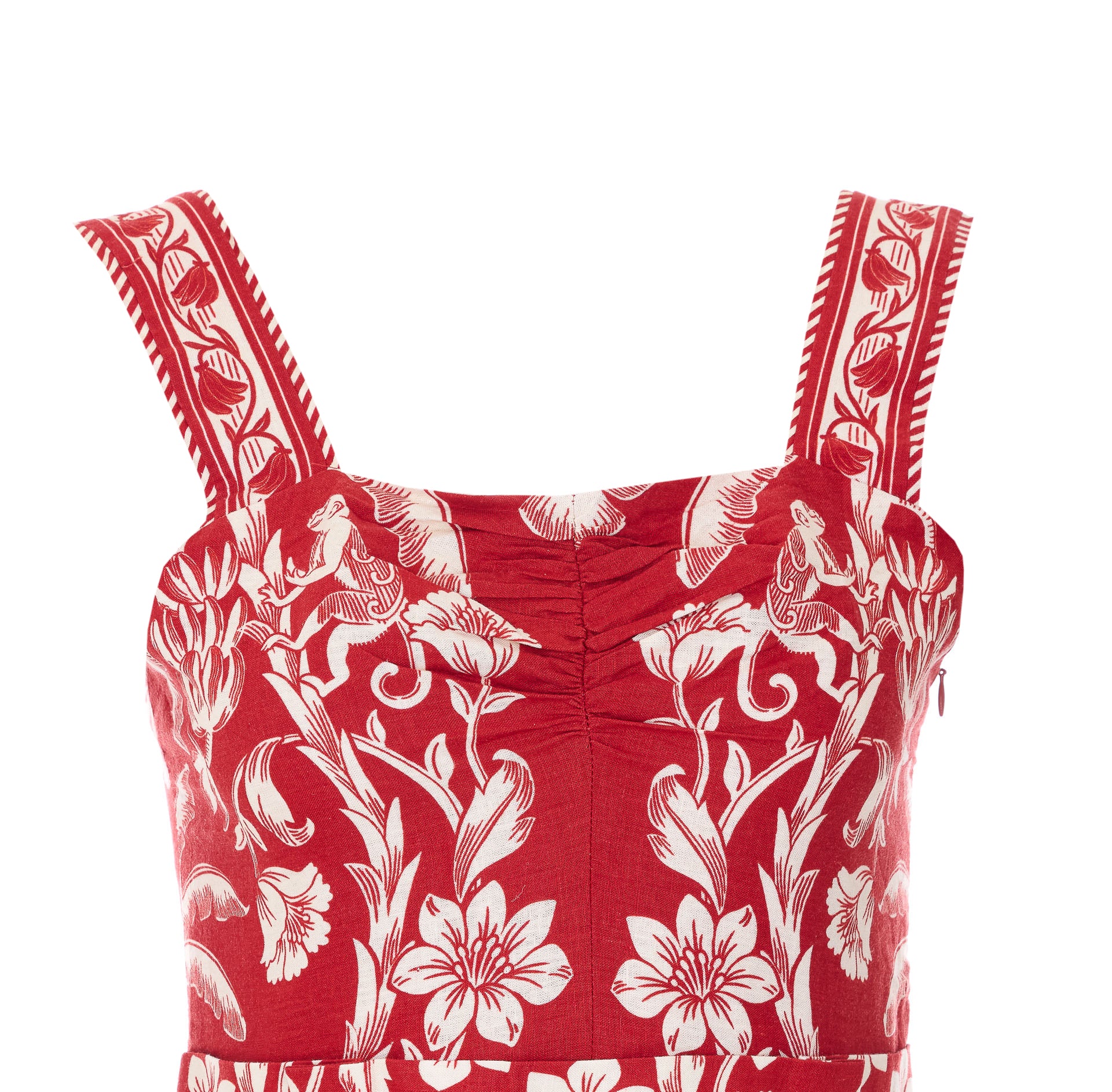FARM RIO Dresses Red Linen