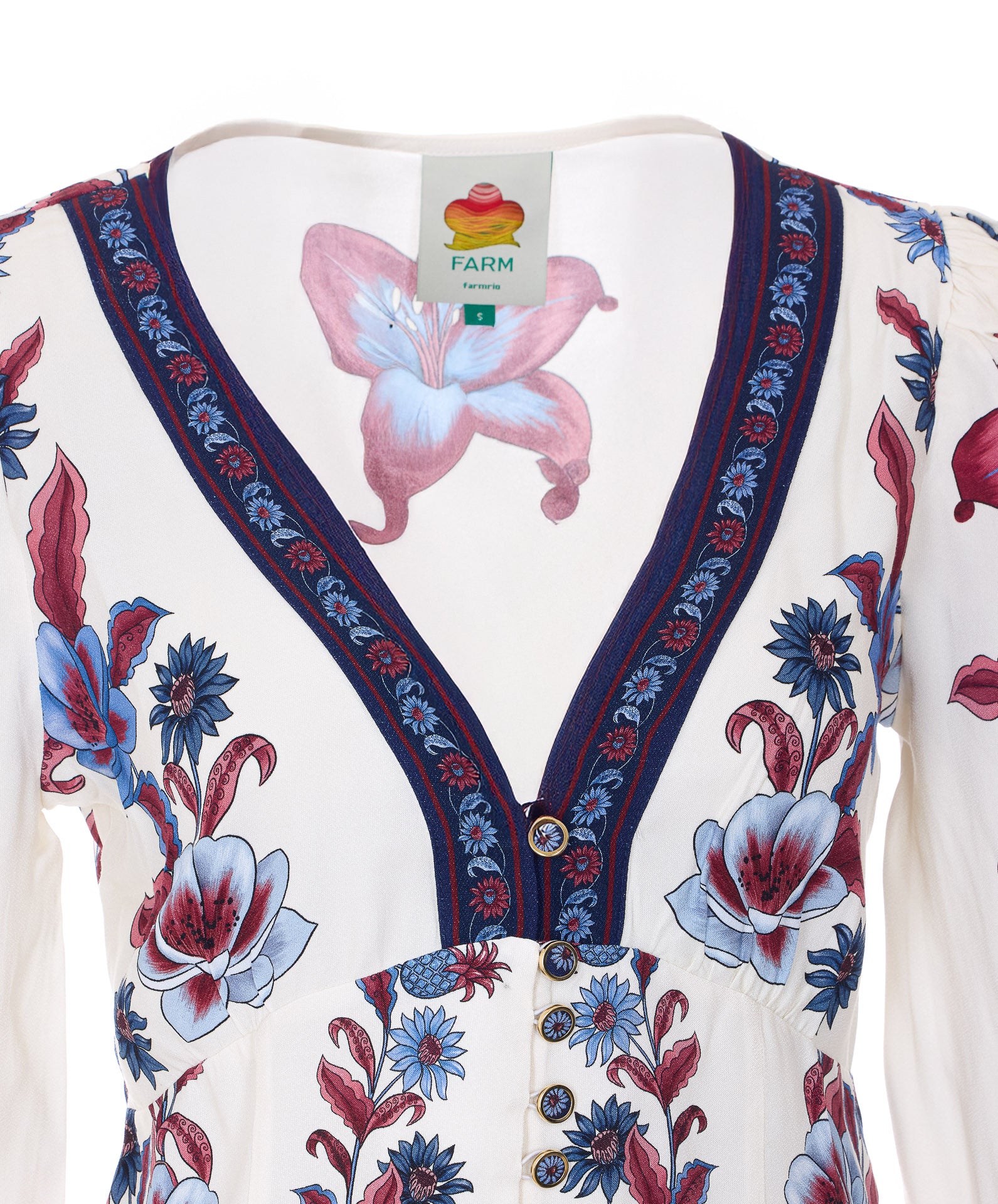 FARM RIO Shirts White Viscose