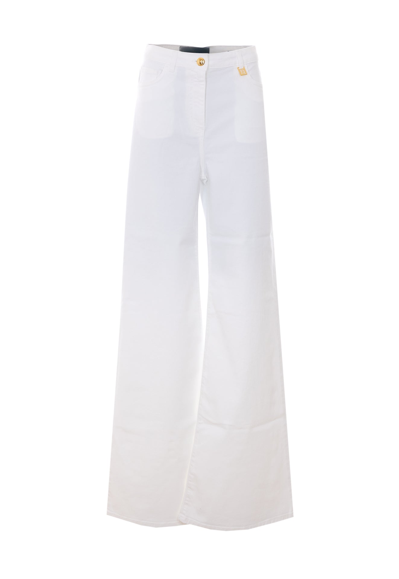 Elisabetta Franchi Trousers White Cotton