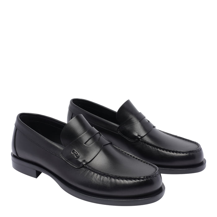Ferragamo Flat shoes Black Calf Leather/leather Sole