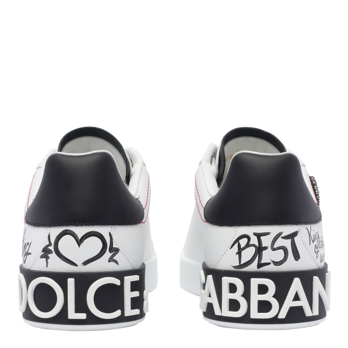 Dolce & Gabbana Sneakers White Calf Leather/rubber Sole