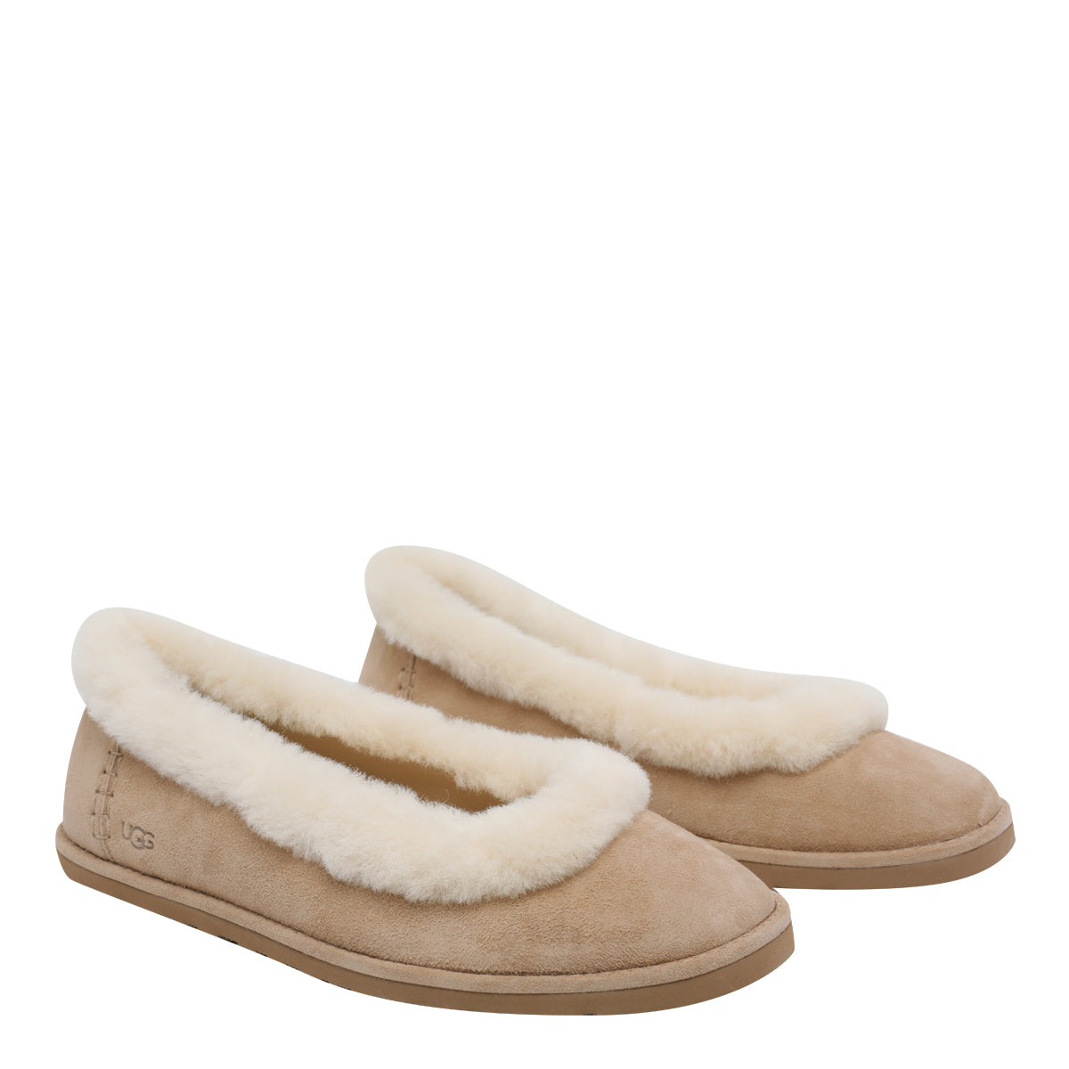 UGG Flat shoes Beige Suede Leather /rubber Sole