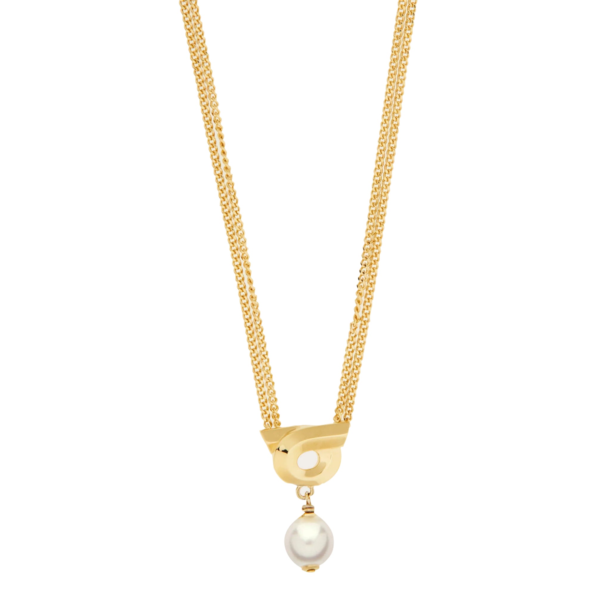 Ferragamo Bijoux Golden Brass Glass
