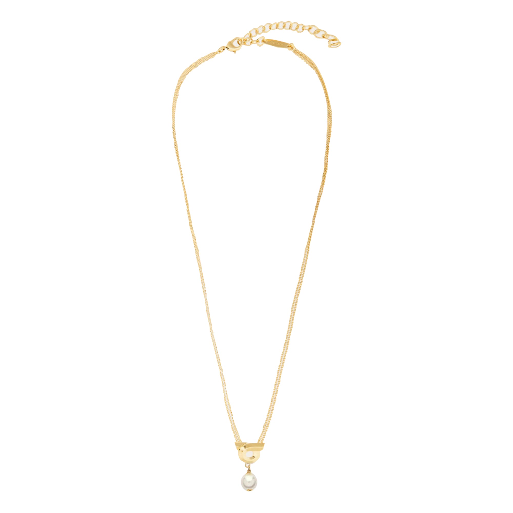Ferragamo Bijoux Golden Brass Glass