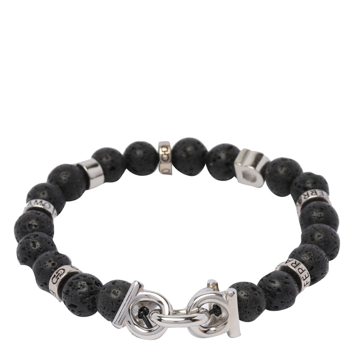 Ferragamo Bijoux Black Stone Brass