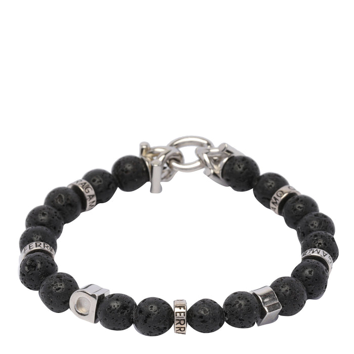 Ferragamo Bijoux Black Stone Brass